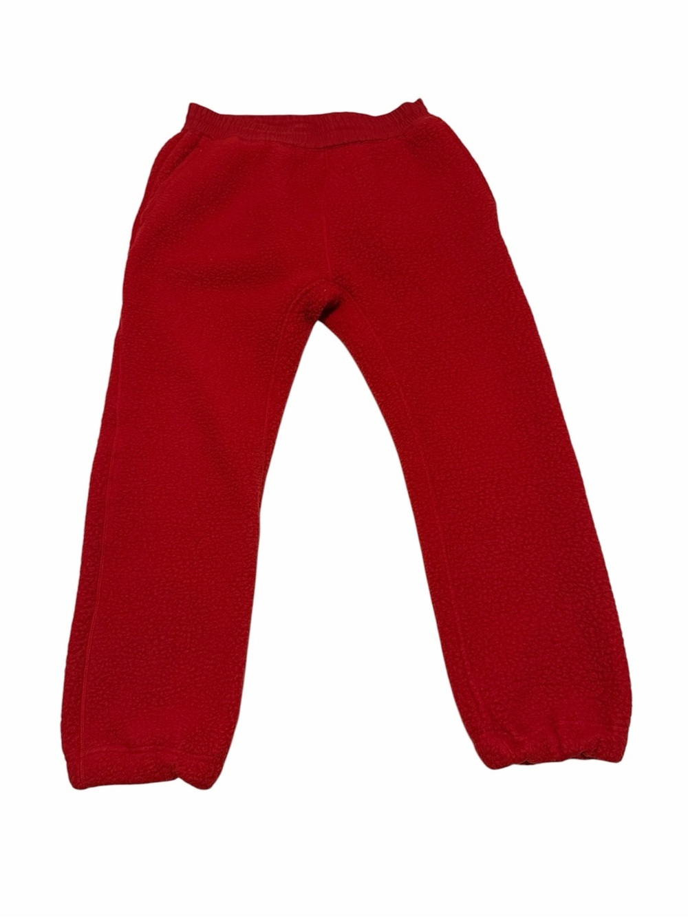 Supreme men Red Fleece Joggers, pre-owned, Sz M